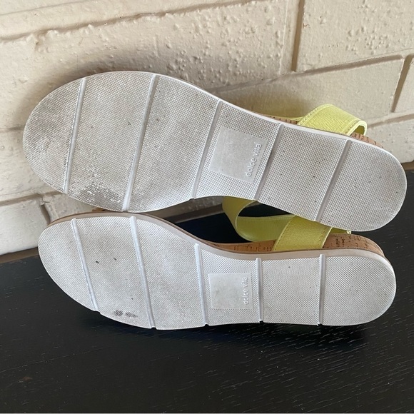 Dolce Vita Womens Vivian Sandals 7.5 M Leopard Ankle Strap Cork Wedge Leather - Picture 7 of 7